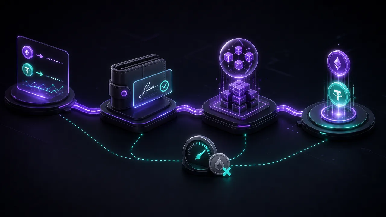 Generated MindSwap article banner for How Gasless Swaps Work, and Why They Matter
